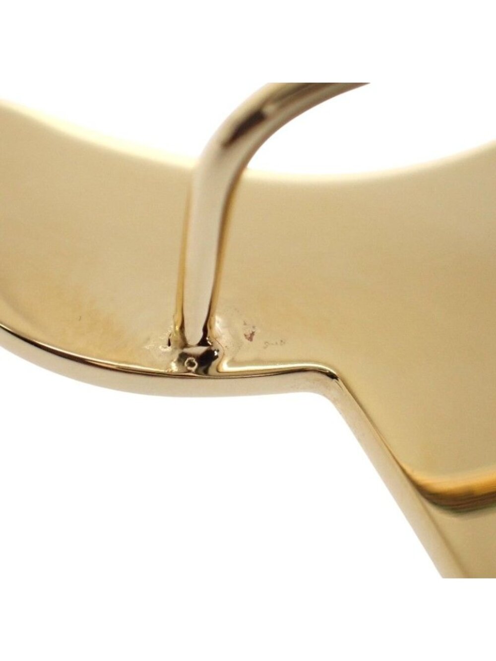 Hermes Cheval Scarf Ring Metal Black Gold - Picture 7 of 11